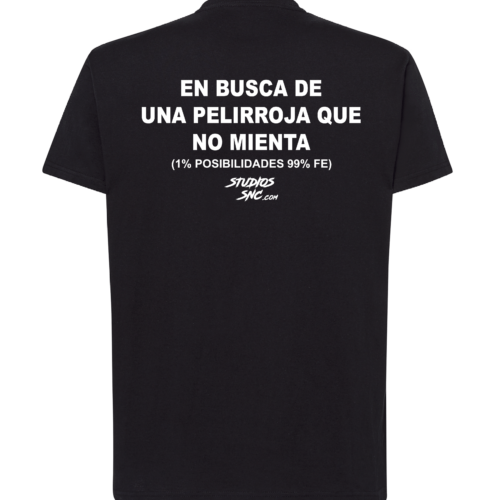 Camiseta estampada EN BUSCA DE UNA PELIRROJA